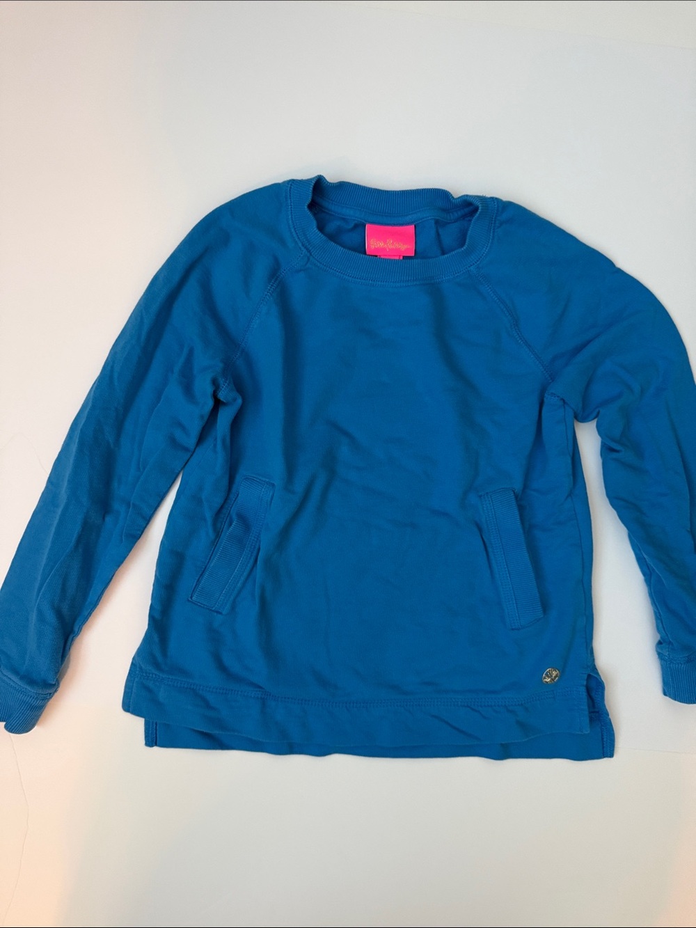 Lilly Pulitzer Girls' Turquoise Blue Pullover
